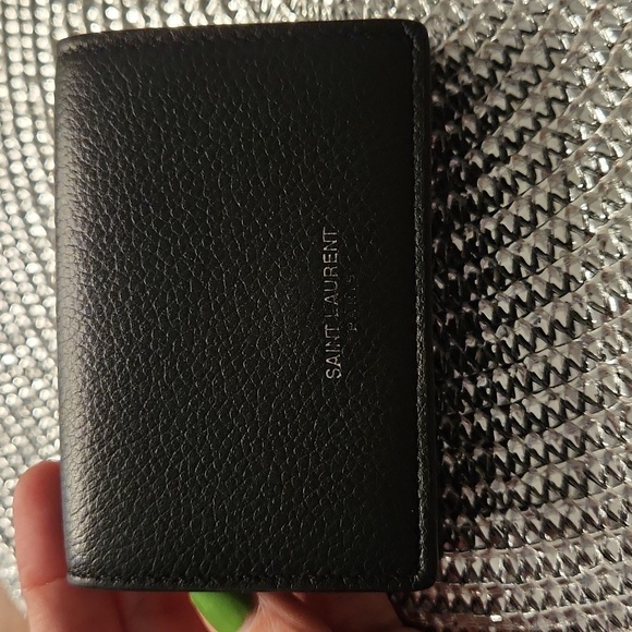 Saint laurent mini leather wallet